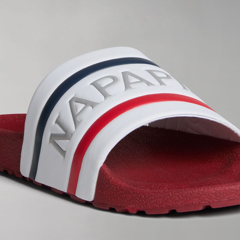 Napapijri Herren-Flip-Flops NP0A4GTVCV rot/weiß/navy 8