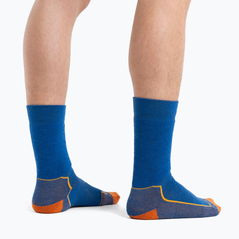 Icebreaker Herren-Trekkingsocken Hike+ Medium Crew lazurite/solar/earth