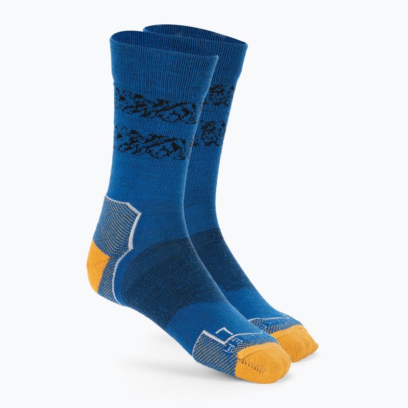 Icebreaker Hike+ Light Crew Natural Summit Herren-Trekkingsocken lazurite/solar/snow