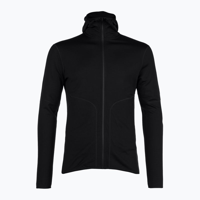 Herren Icebreaker Merino 560 Realfleece Elemental II Skijacke schwarz