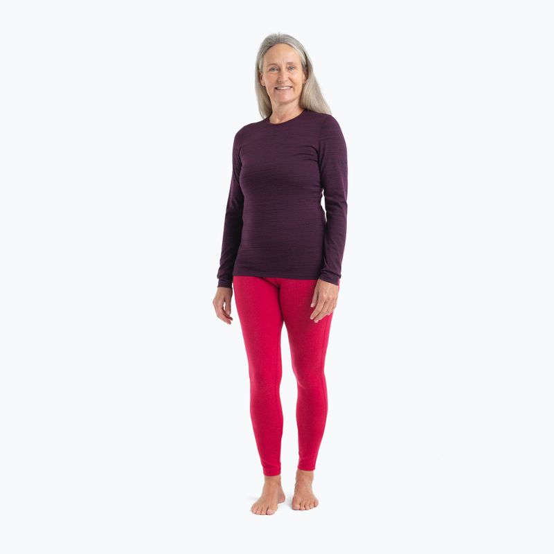 Damen Thermo-Sweatshirt icebreaker 200 Oasis Crewe Ski Tracks nightshad/midnightnav/aop 4