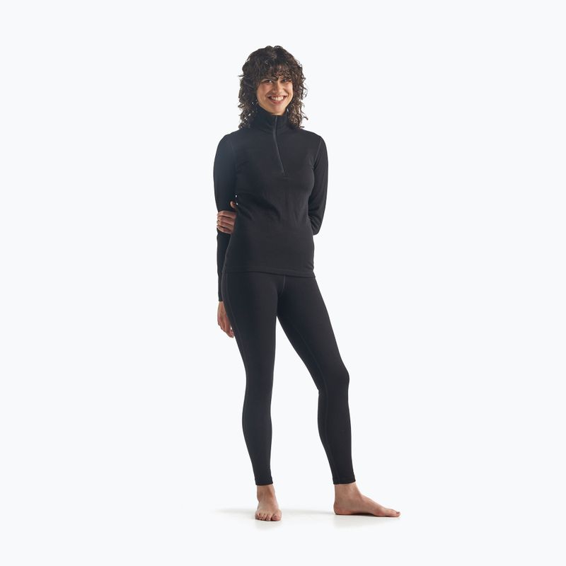 Damen Thermo-Sweatshirt Icebreaker 260 Tech LS Half Zip Schwarz 2