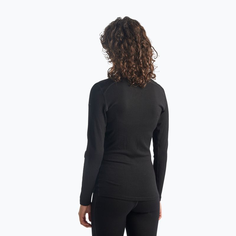 Damen Thermo-Sweatshirt Icebreaker 260 Tech LS Half Zip Schwarz 3