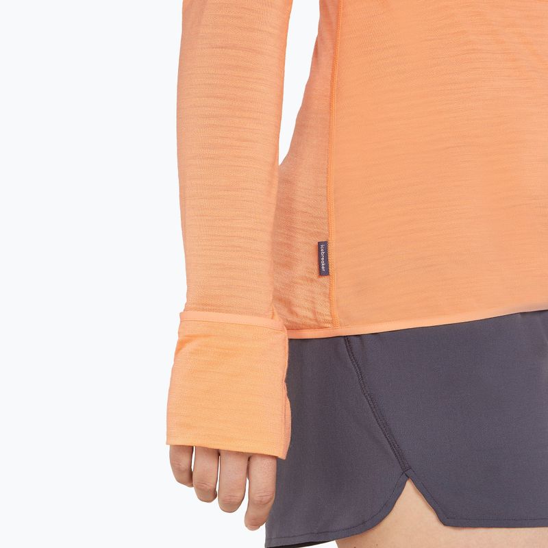 Icebreaker Damen-Trekking-Sweatshirt Merino 200 Realfleece Descender Zip Hoodie sunstone/feldspar 10