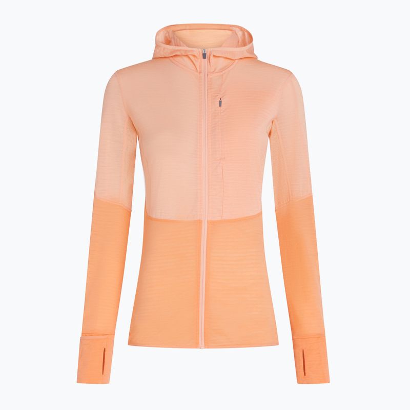 Icebreaker Damen-Trekking-Sweatshirt Merino 200 Realfleece Descender Zip Hoodie sunstone/feldspar 12