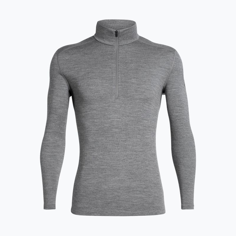 Thermoaktiv Hoodie Sweatshirt Herren icebreaker 260 Tech LS Half Zip gritstone heather 7