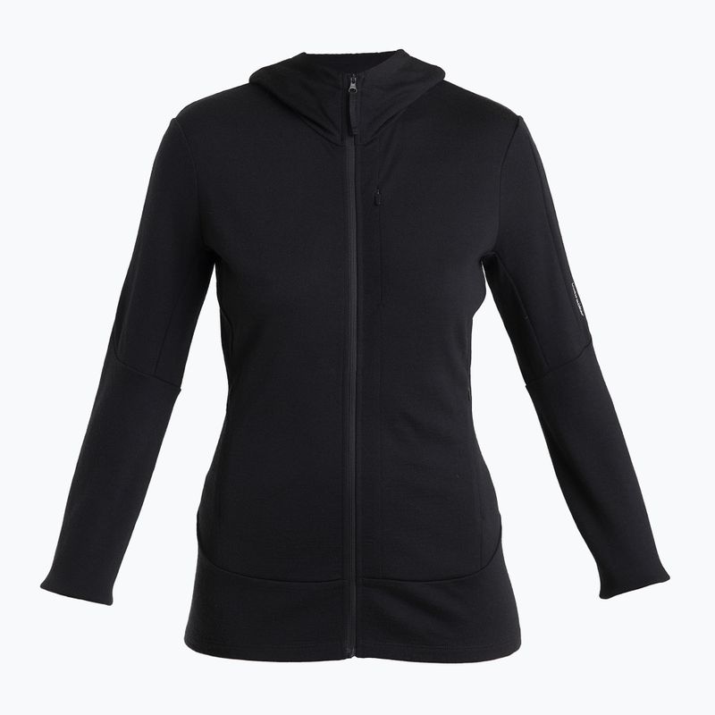 Icebreaker Damen-Trekkingjacke Merino 260 Quantum IV Zip Hoodie schwarz 7