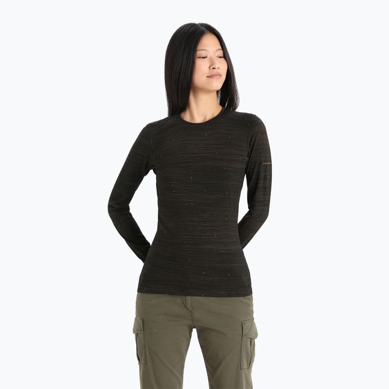 Damen Thermo-T-Shirt icebreaker 200 Oasis schwarz IB0A56HX5941