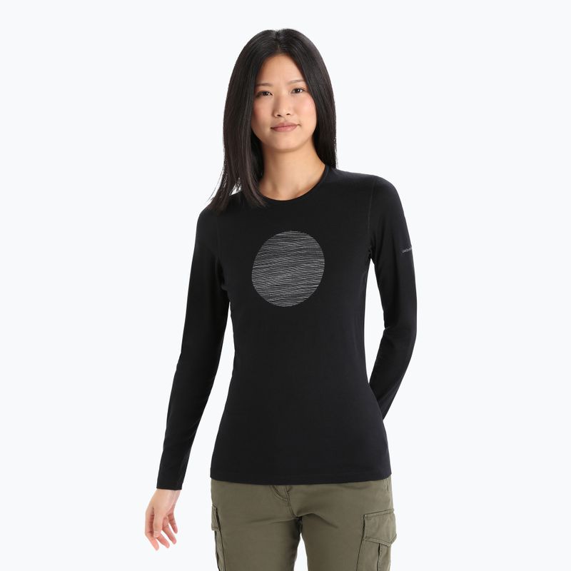 Damen Thermo-T-Shirt icebreaker 200 Oasis schwarz IB0A56I10011