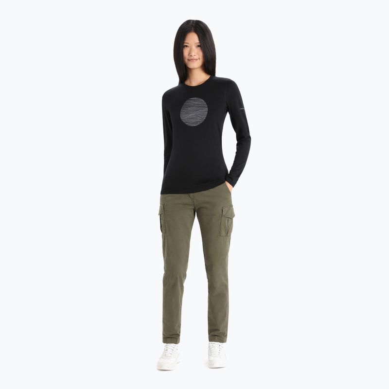 Damen Thermo-T-Shirt icebreaker 200 Oasis schwarz IB0A56I10011 2
