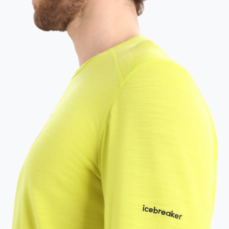Thermoaktives Herren-Longsleeve icebreaker 200 Oasis Crewe Alps 3D shine 5