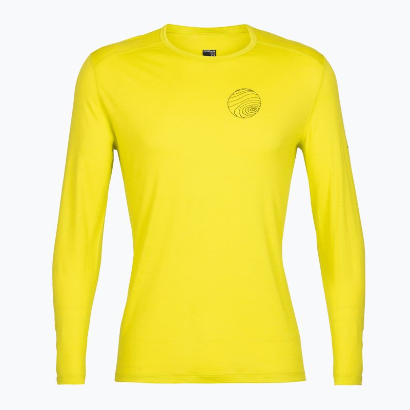 Thermoaktives Herren-Longsleeve icebreaker 200 Oasis Crewe Alps 3D shine 6