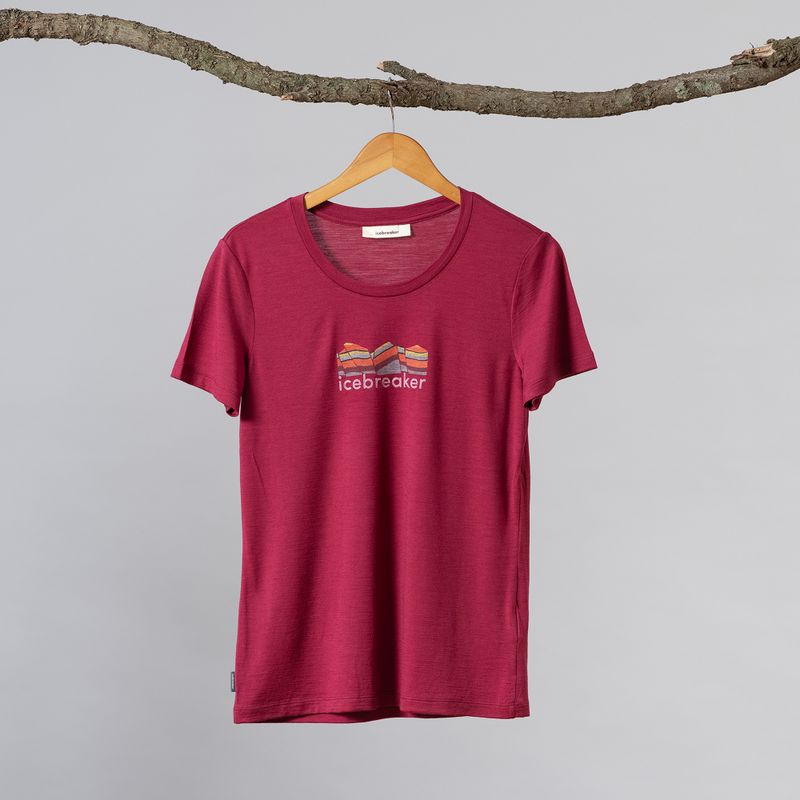 Icebreaker Tech Lite II Damen-Trekking-Shirt rosa IB0A56IS0591 7
