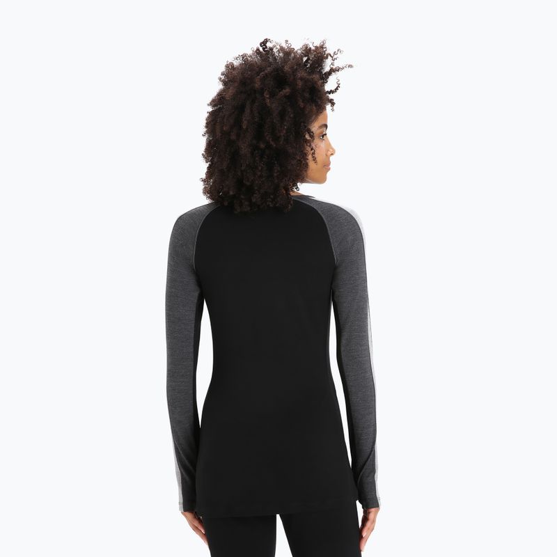 Damen-Funktionsshirt icebreaker ZoneKnit 260 jet hthr/black/metro hthr/cb 3