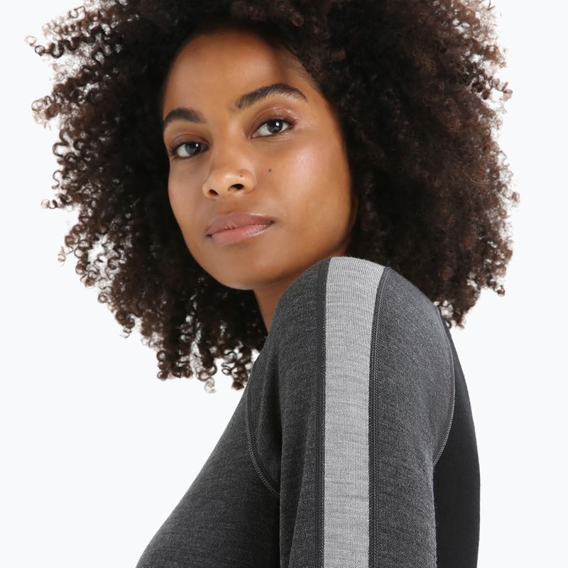 Damen-Funktionsshirt icebreaker ZoneKnit 260 jet hthr/black/metro hthr/cb 6