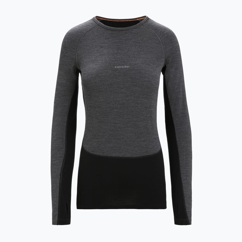 Damen-Funktionsshirt icebreaker ZoneKnit 260 jet hthr/black/metro hthr/cb 8
