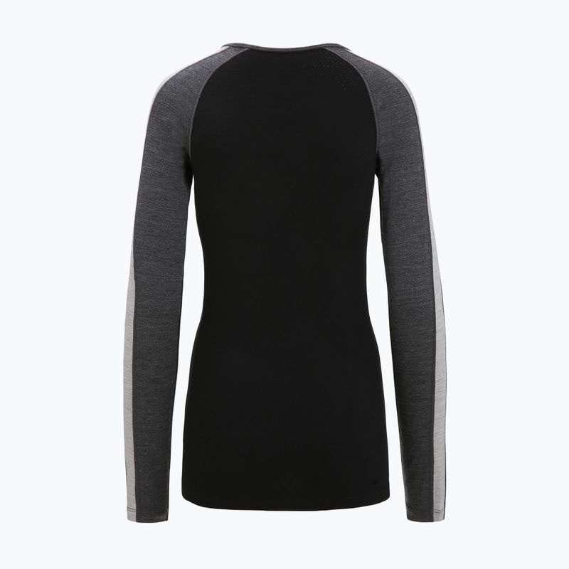 Damen-Funktionsshirt icebreaker ZoneKnit 260 jet hthr/black/metro hthr/cb 9