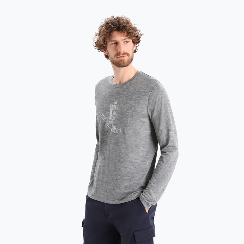 Icebreaker Tech Lite II Herren Wander-T-Shirt grau IB0A56KY0041