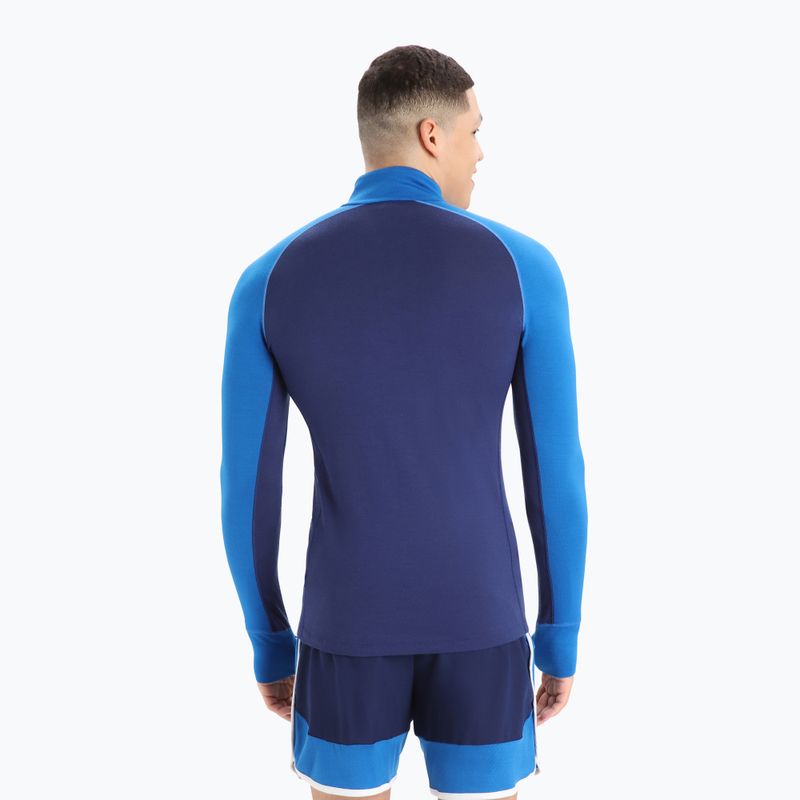 Herren Thermoaktivshirt icebreaker ZoneKnit 260 Half Zip lazurite/royal navy/snow/cb 3