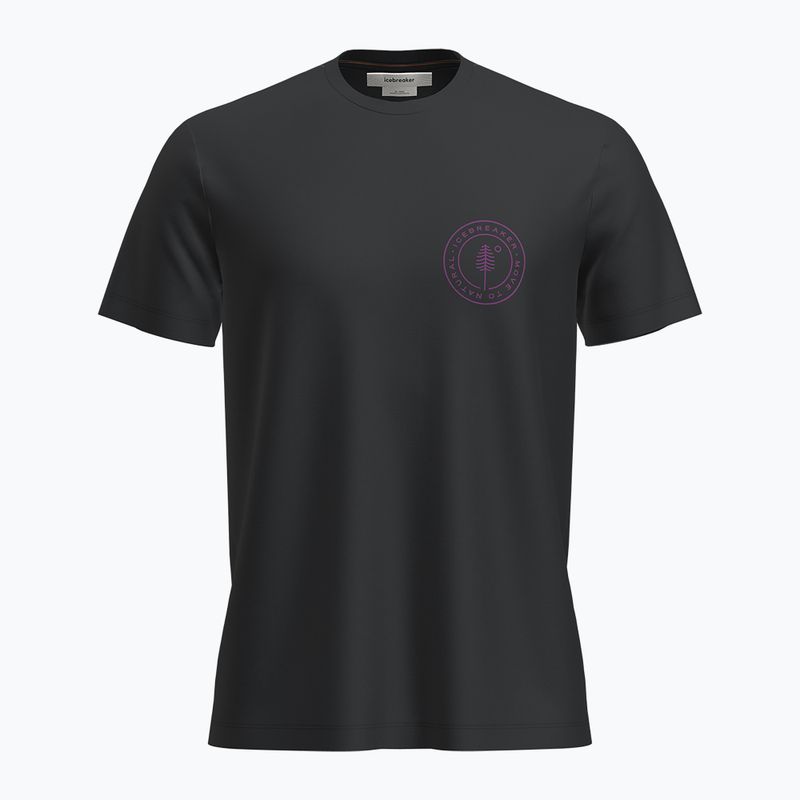 Trekking Shirt Herren icebreaker Merino 150 Tech Lite SS Tee Hike Naturall black
