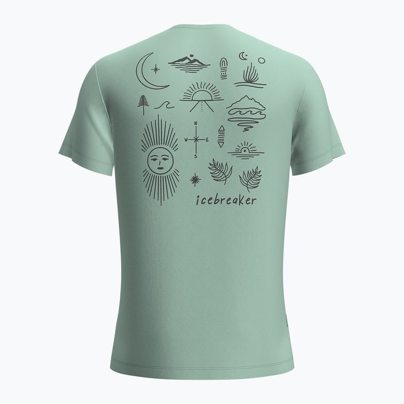 Trekking Shirt Herren Icebreaker Merino 125 Cool-Lite Sphere Tee Explore More mint 2