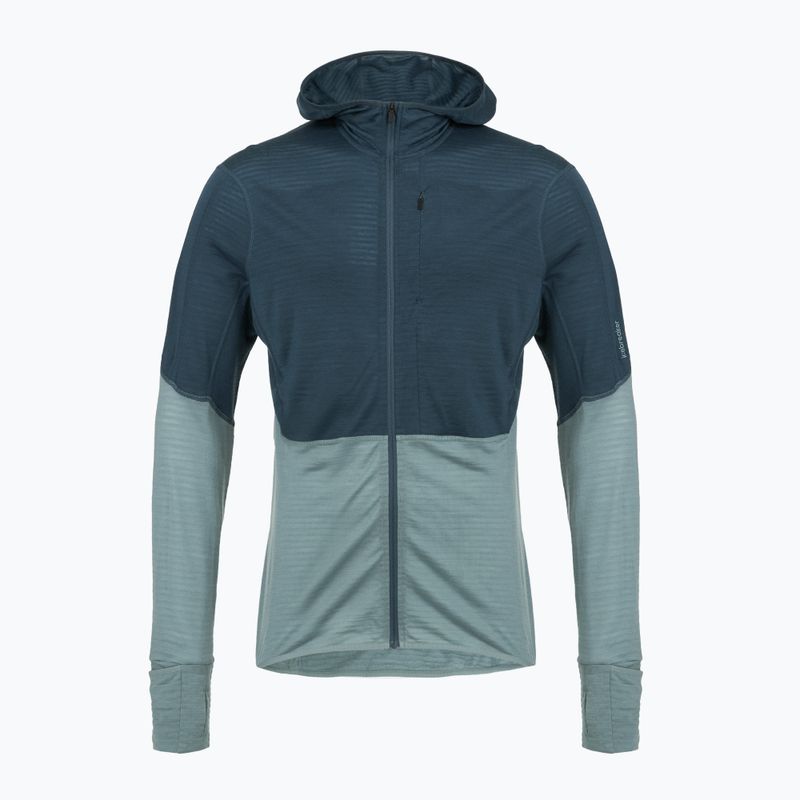 Trekking Sweatshirt Hoodie Herren icebreaker Merino 200 RealFleece Descender Zip Hoodie abyss/blue ash/black