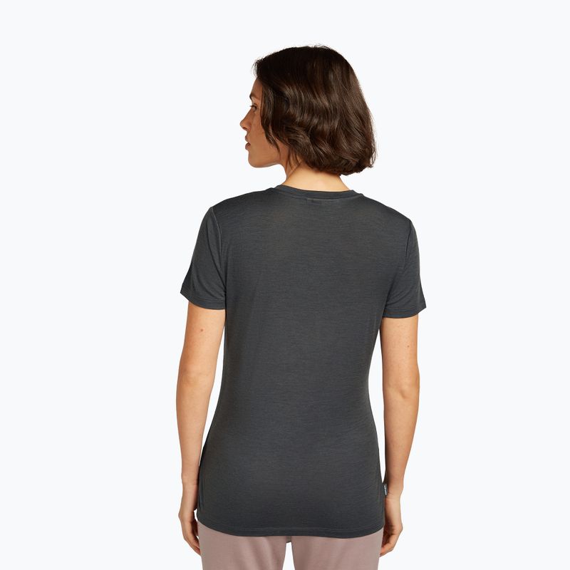 Damen-T-Shirt icebreaker Merino 150 Tech Lite Sunrise Summit Obsidian 3