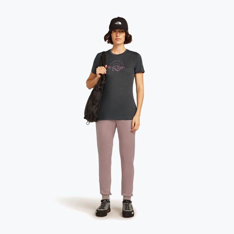 Damen-T-Shirt icebreaker Merino 150 Tech Lite Sunrise Summit Obsidian 4