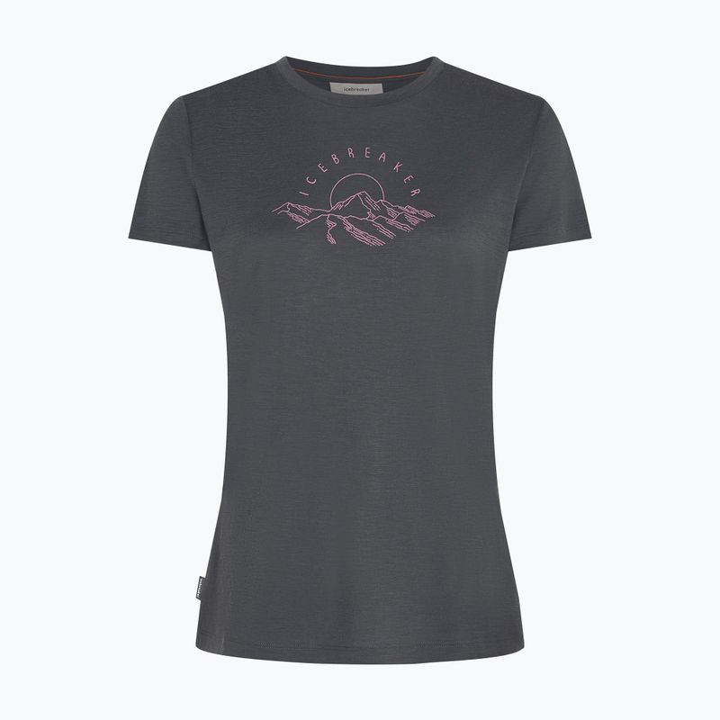 Damen-T-Shirt icebreaker Merino 150 Tech Lite Sunrise Summit Obsidian 7