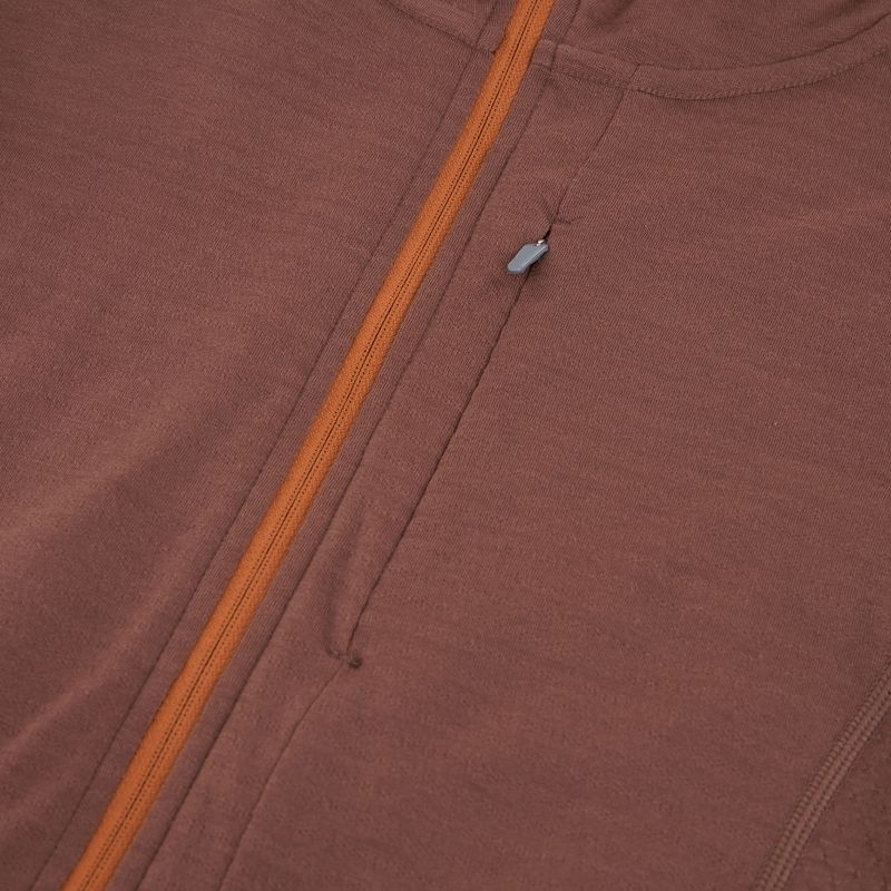 Trekking Sweatshirt Hoodie Damen icebreaker Merino 200 Realfleece Descender Zip Hoodie dusty clay 3