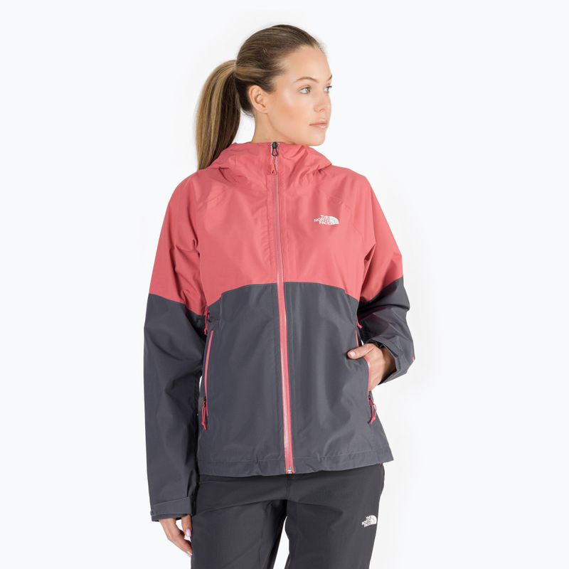 Damen Regenjacke The North Face Diablo Dynamic JKT grau-rosa NF0A555W59L1