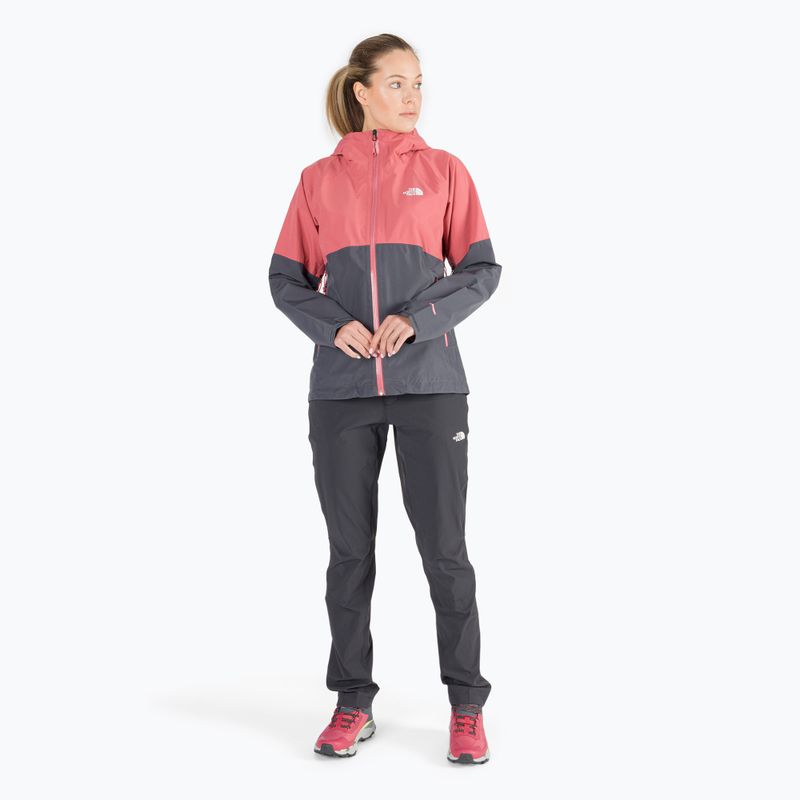Damen Regenjacke The North Face Diablo Dynamic JKT grau-rosa NF0A555W59L1 2