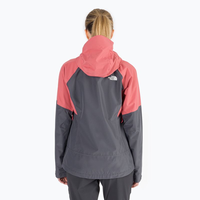Damen Regenjacke The North Face Diablo Dynamic JKT grau-rosa NF0A555W59L1 4