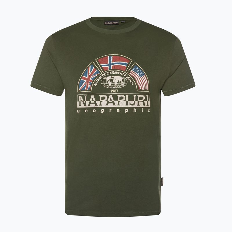 Herren Napapijri NP0A4G34 verde T-Shirt