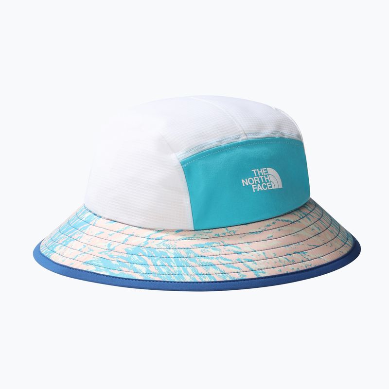The North Face TNF Run Bucket weiß-blaue Laufmütze NF0A7WH5IR11