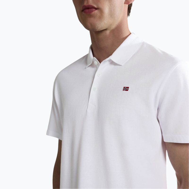 Herren Napapijri Ealis hellweißes Poloshirt 4