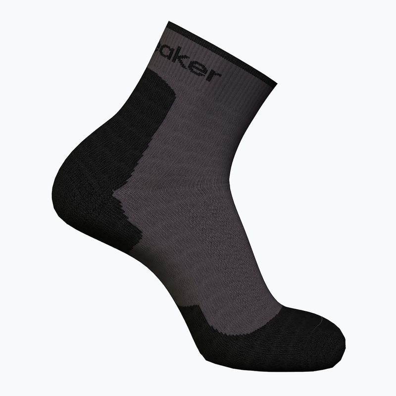 Trekking Socken Damen icebreaker Merino Hike+ Light Mini obsidain/black 2