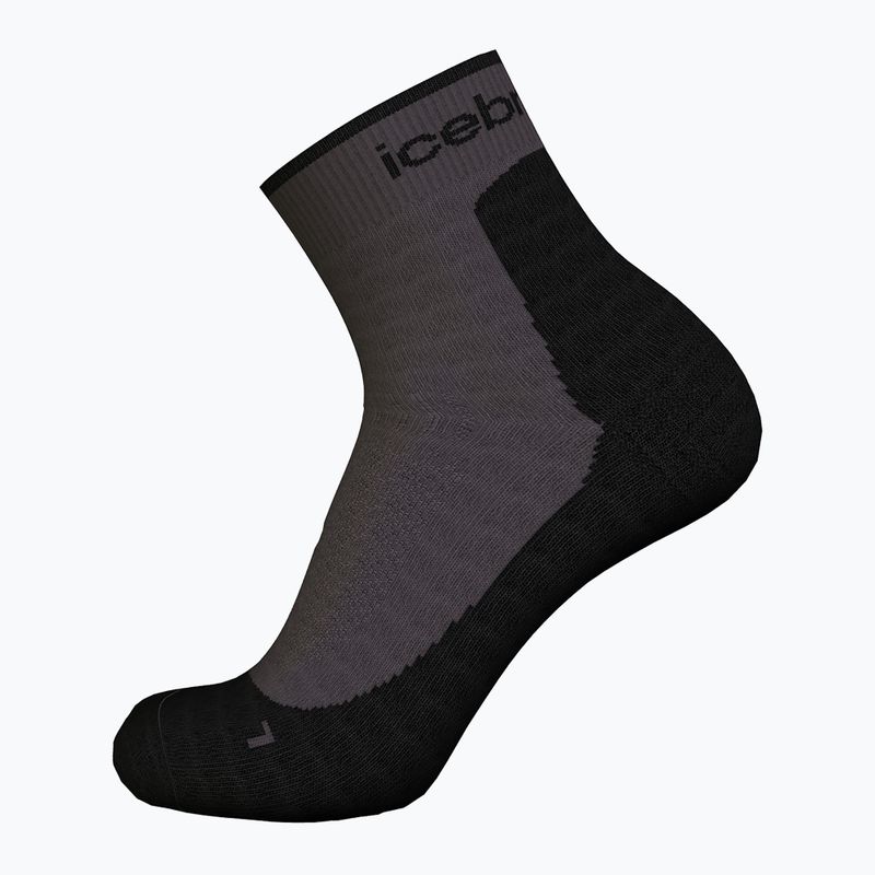 Trekking Socken Damen icebreaker Merino Hike+ Light Mini obsidain/black 3