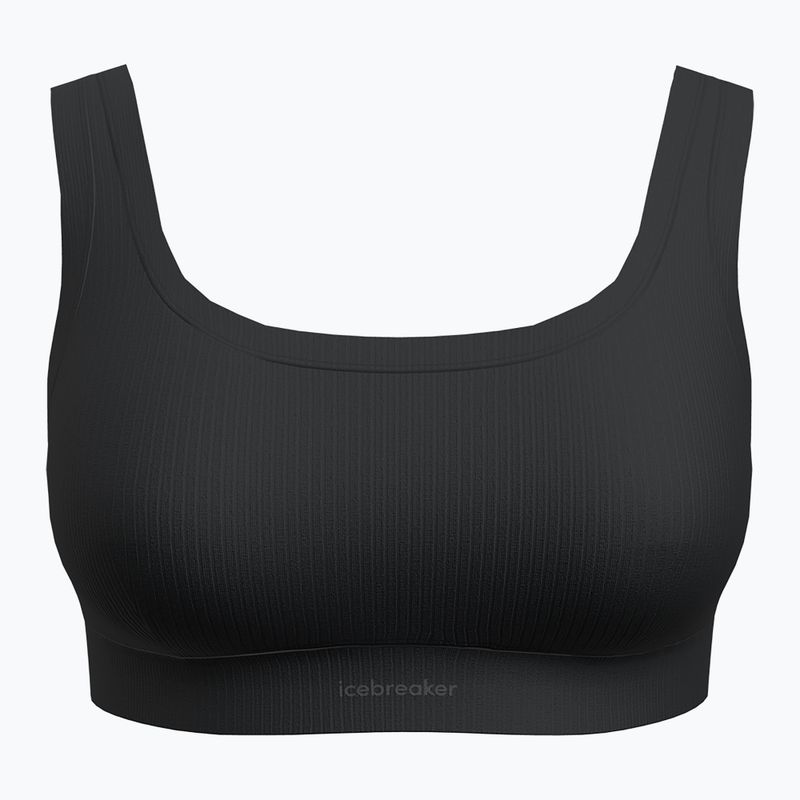 ThermoaktiverSport-BH icebreaker Merino Rib Lotus black