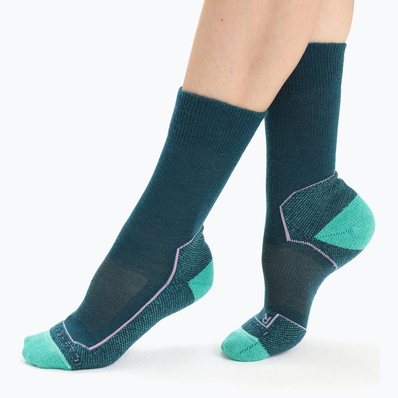 Icebreaker Damen Wandersocken Hike+ Light Crew grün 105099 2