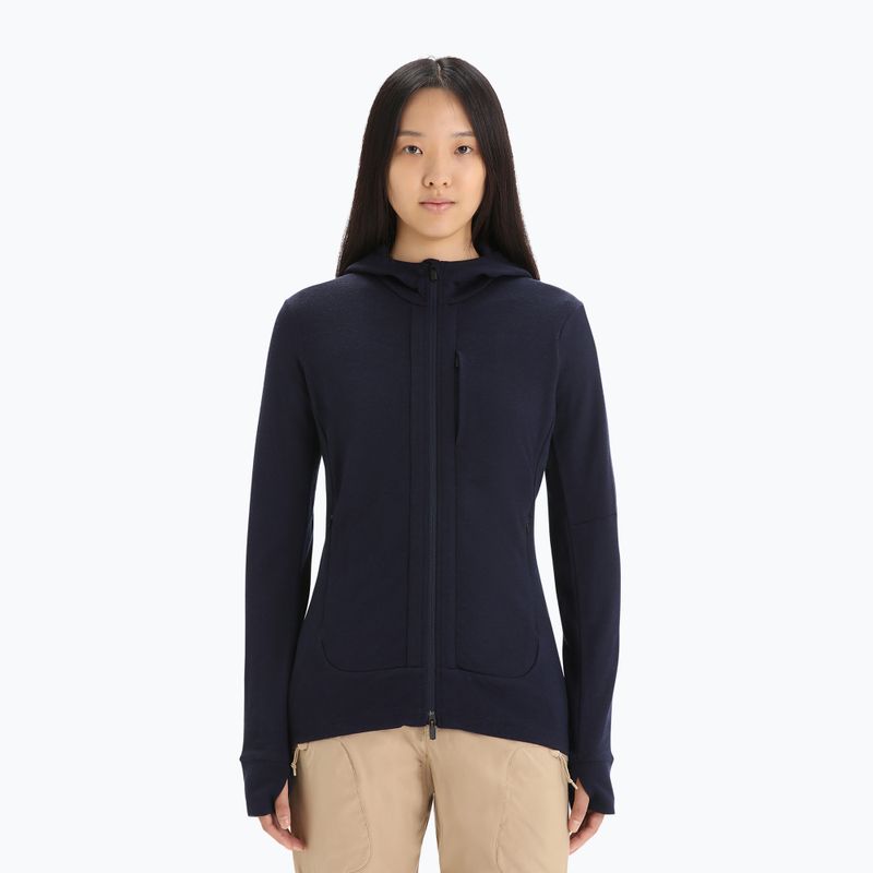 Icebreaker Damen-Trekkingjacke Quantum III LS Zip Hood navy blau 0A59JW