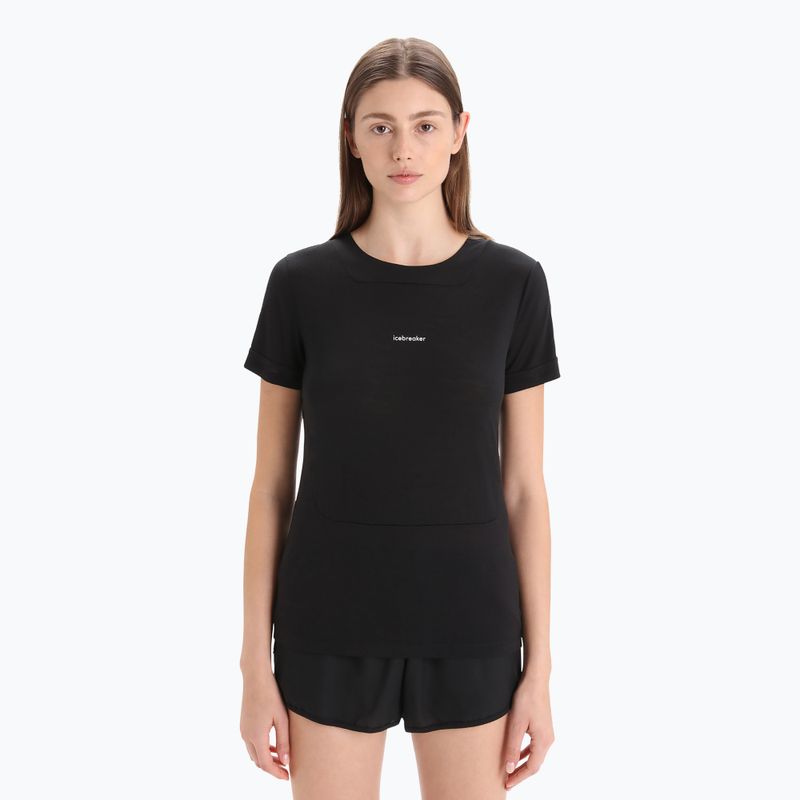 Icebreaker Damen Thermo-T-Shirt Zoneknit schwarz IB0A56OU0011