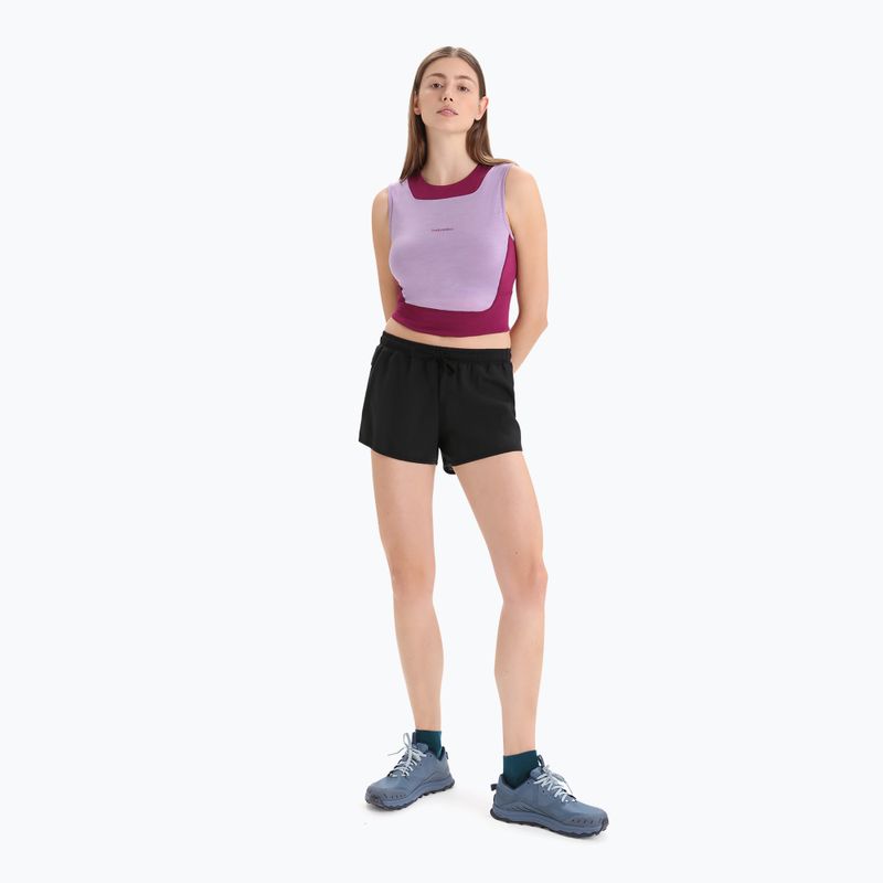 Damen Funktionsshirt icebreaker Zoneknit Cropped Bra-Tank purple gaze 2