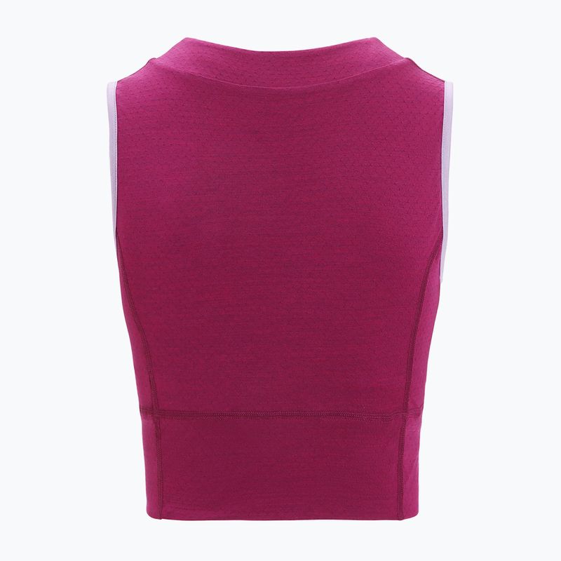 Damen Funktionsshirt icebreaker Zoneknit Cropped Bra-Tank purple gaze 7
