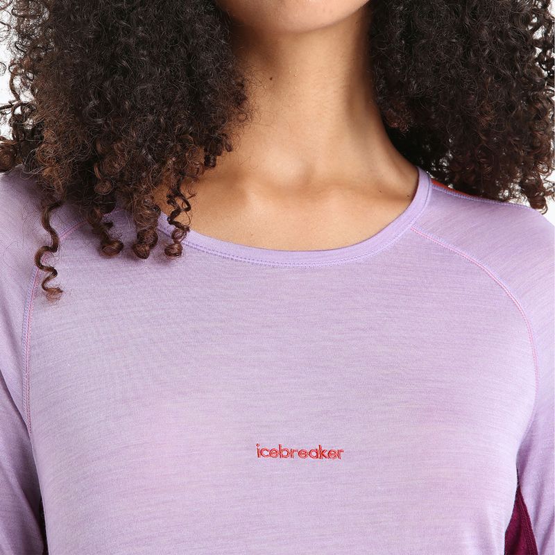 Damen-Thermoaktivshirt icebreaker 125 Zoneknit Crewe purple gaze 4