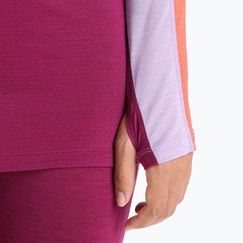 Damen-Thermoaktivshirt icebreaker 125 Zoneknit Crewe purple gaze 6