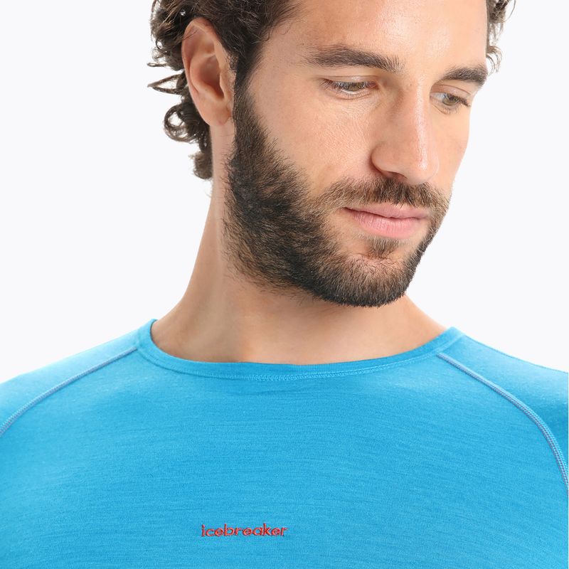 Herren Thermoaktivshirt icebreaker 125 Zoneknit Crewe geo blue 4