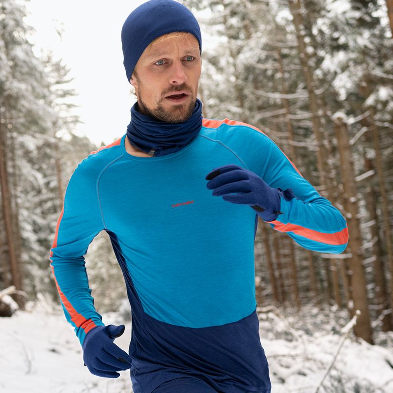 Herren Thermoaktivshirt icebreaker 125 Zoneknit Crewe geo blue 9