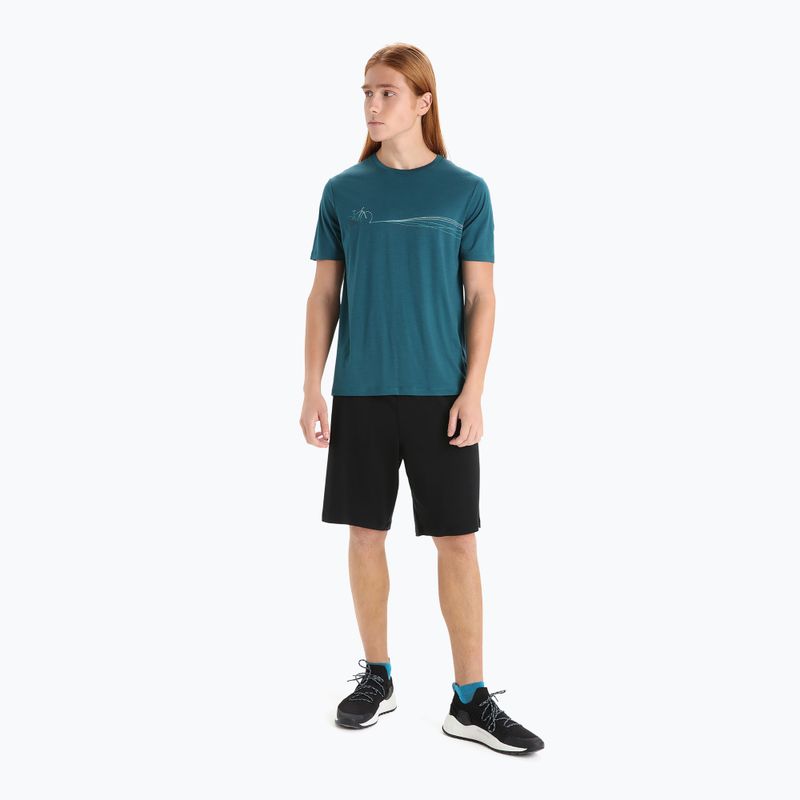 Herren Thermo-T-Shirt icebreaker Tech Lite II Cadence Paths grün IB0A56N87281 2