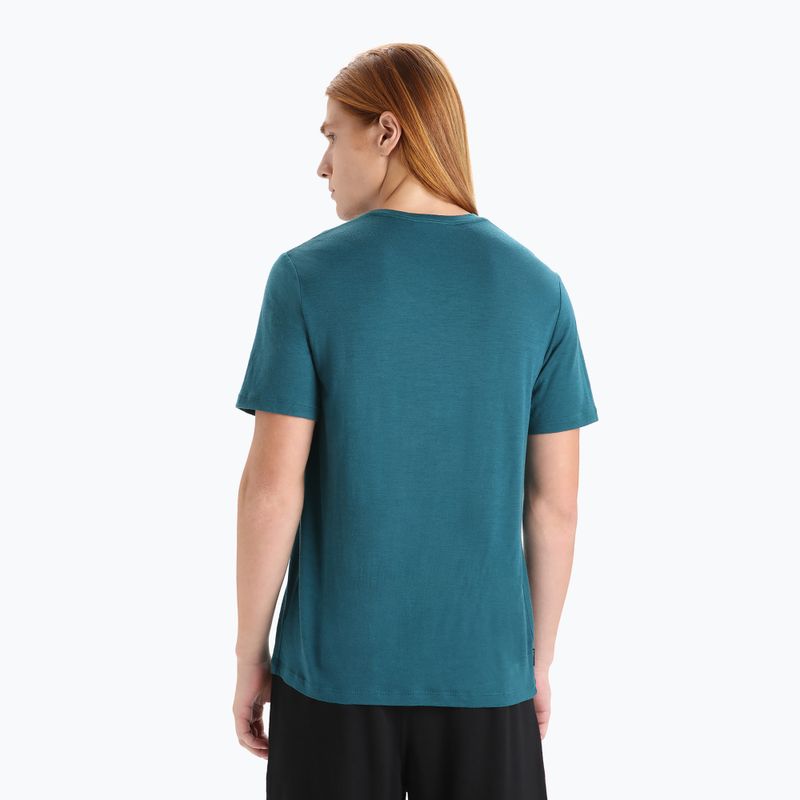 Herren Thermo-T-Shirt icebreaker Tech Lite II Cadence Paths grün IB0A56N87281 3